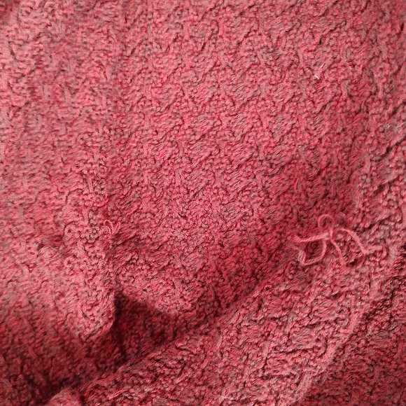 Athleta Cypress Wool Blend Basket Weave Long Sleeve Burgundy Sweater Size Small - Picture 10 of 13